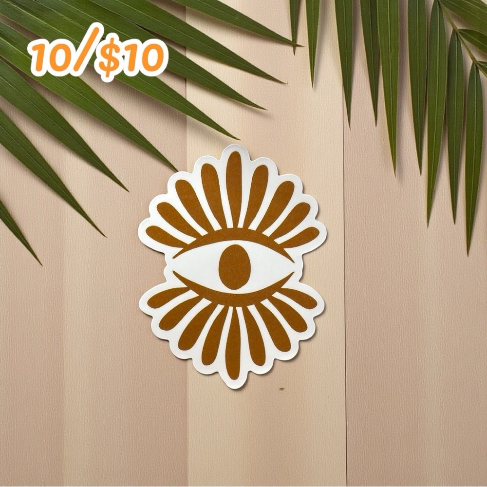 Mystic Eye Radiant Lines Sticker – 2 1/2” Glossy